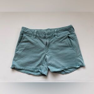 American Eagle Women's Size 4 Midi Shorts| Aqua Green